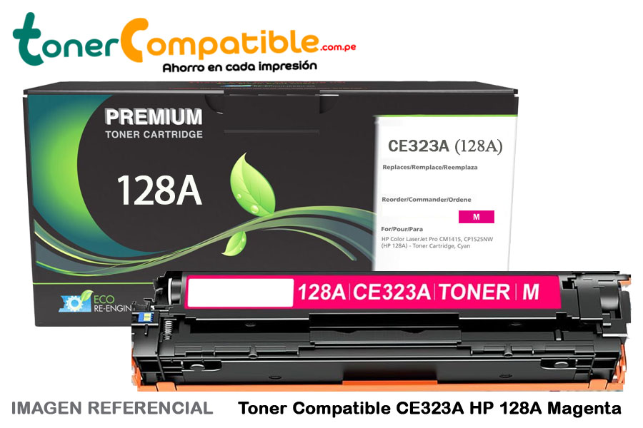 Toner Compatible CE323A HP 128A Magenta Toner Compatible CE323A HP 128A Magenta