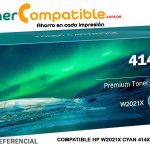 Toner W2021X HP 414X cyan