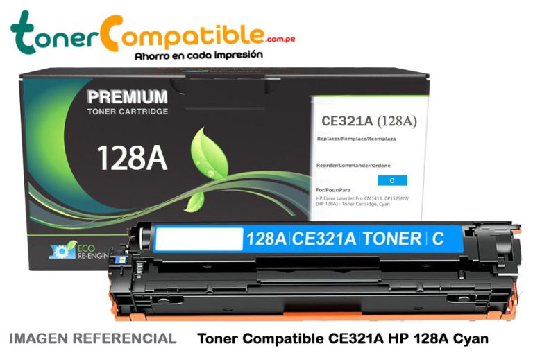 Toner HP 128A Compatible CE321A Cyan