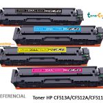 Toner HP 204A - CF513A/CF512A/CF511A/CF510A