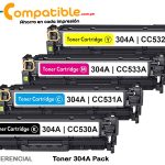 Toner 304A Pack HP LaserJet CP2025dn