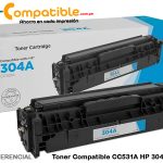 Toner Compatible CC531A HP 304A Cyan