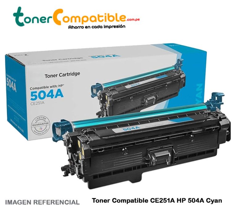 Toner Compatible CE251A HP 504A Cyan