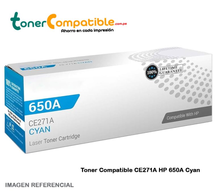 Toner Compatible CE271A HP 650A Cyan