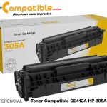 Toner Compatible CE412A HP 305A Yellow