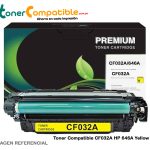 Toner Compatible CF032A HP 646A Yellow CM4540f