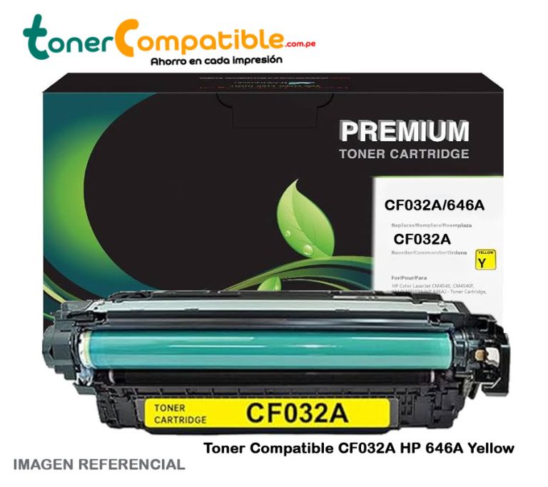 Toner Compatible CF032A HP 646A Yellow CM4540f