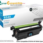 Toner Compatible CF331A HP 654A Cyan