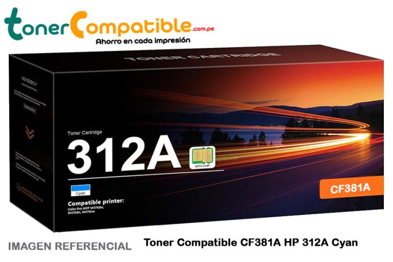 Toner Compatible CF381A HP 312A Cyan