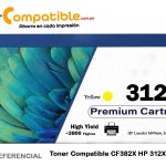 Toner Compatible CF382X HP 312X Yellow
