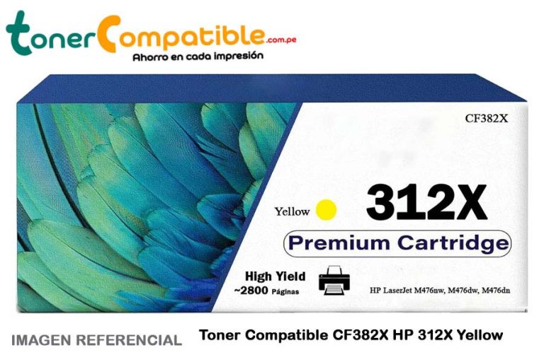 Toner Compatible CF382X HP 312X Yellow