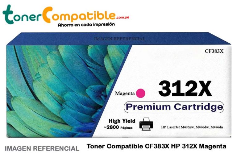 Toner Compatible CF383X HP 312X Magenta