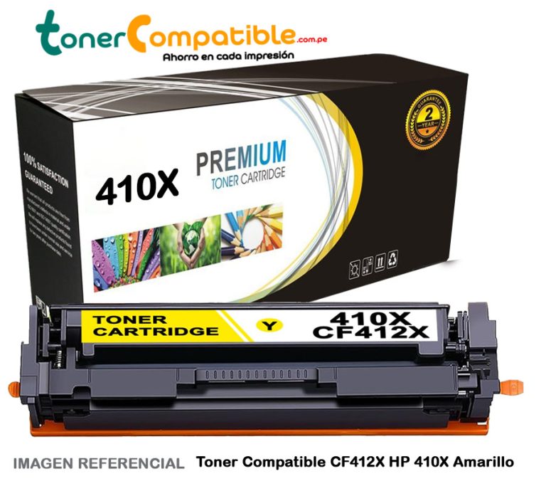 Toner Compatible CF412X HP 410X Amarillo