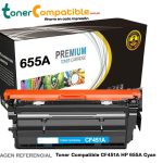 Toner Compatible CF451A HP 655A Cyan