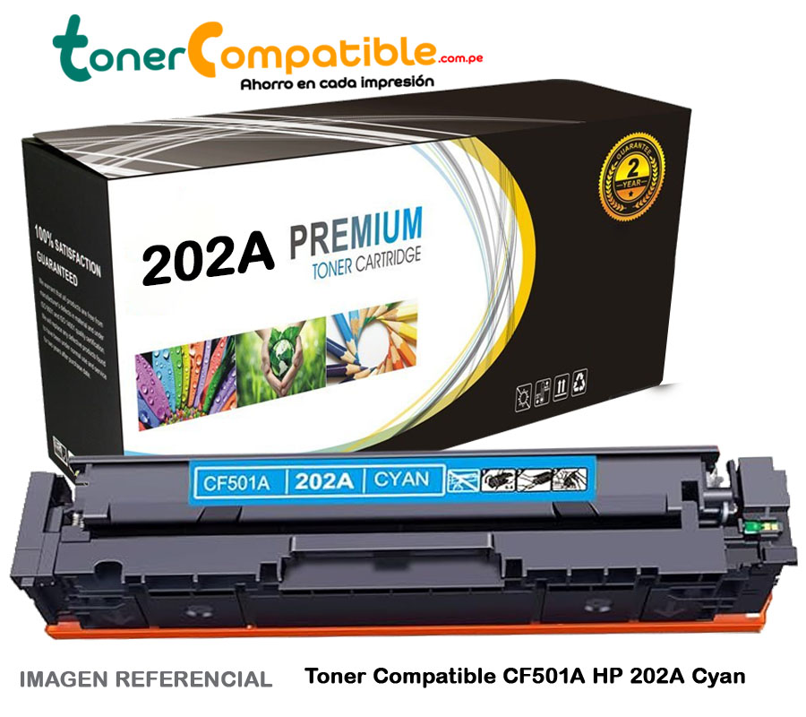 Toner Compatible CF501A HP 202A Cyan Toner Compatible CF501A HP 202A Cyan