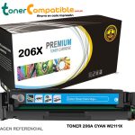 Toner Compatible 206X HP W2111X Cyan