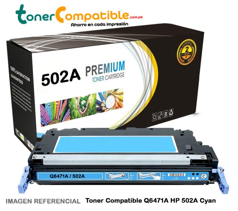 Toner Compatible Q6471A HP 502A Cyan