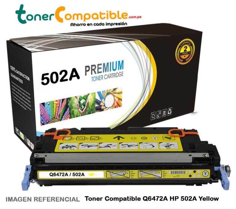 Toner Compatible Q6472A HP 502A Yellow