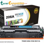 Toner Compatible W2111A HP 206A Cyan