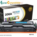 Toner HP LaserJet M255nw Cartucho Genérico 206A Sin Chip (W2111A)