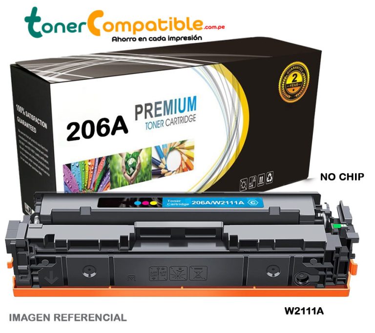 Toner HP LaserJet M255nw Cartucho Genérico 206A Sin Chip (W2111A)