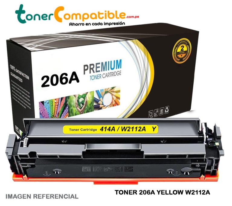 Toner Compatible W2112A HP 206A Yellow
